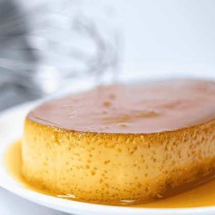 Flan con Dulce de Leche