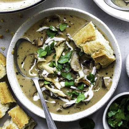 Oyster Mushroom Soup