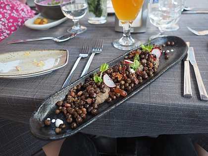 Grey Peas with Bacon