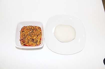 Pounded Yam and Egusi