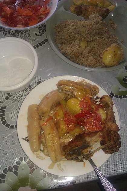 Ndizi na Nyama