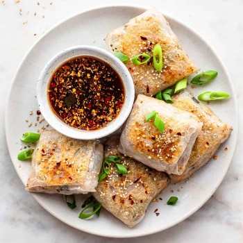 Rice paper dumplings